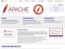 Tablet Screenshot of apache.org